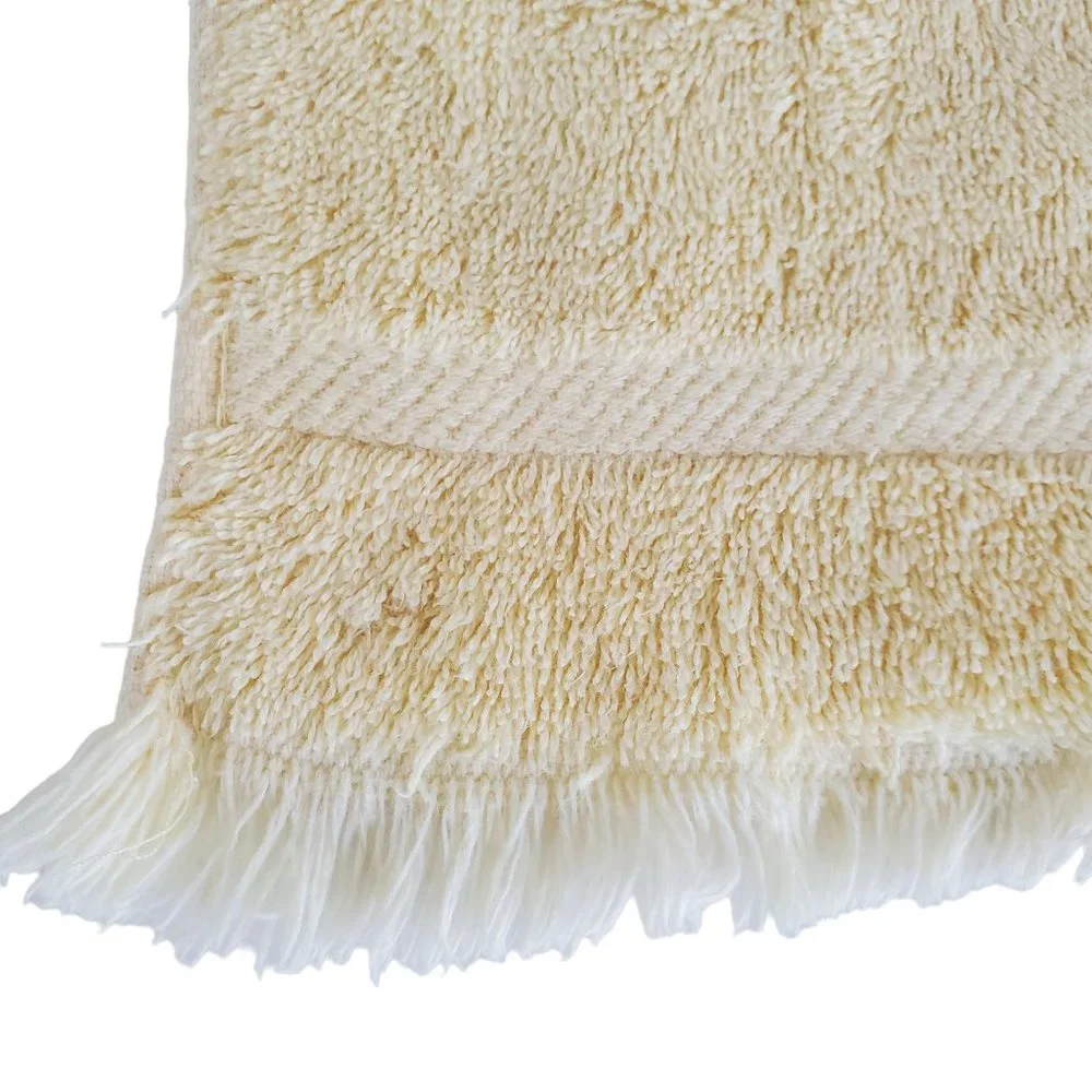 Vintage Fringed Guest Towels Yellow & Pink Sears Cannon Mills 10.25